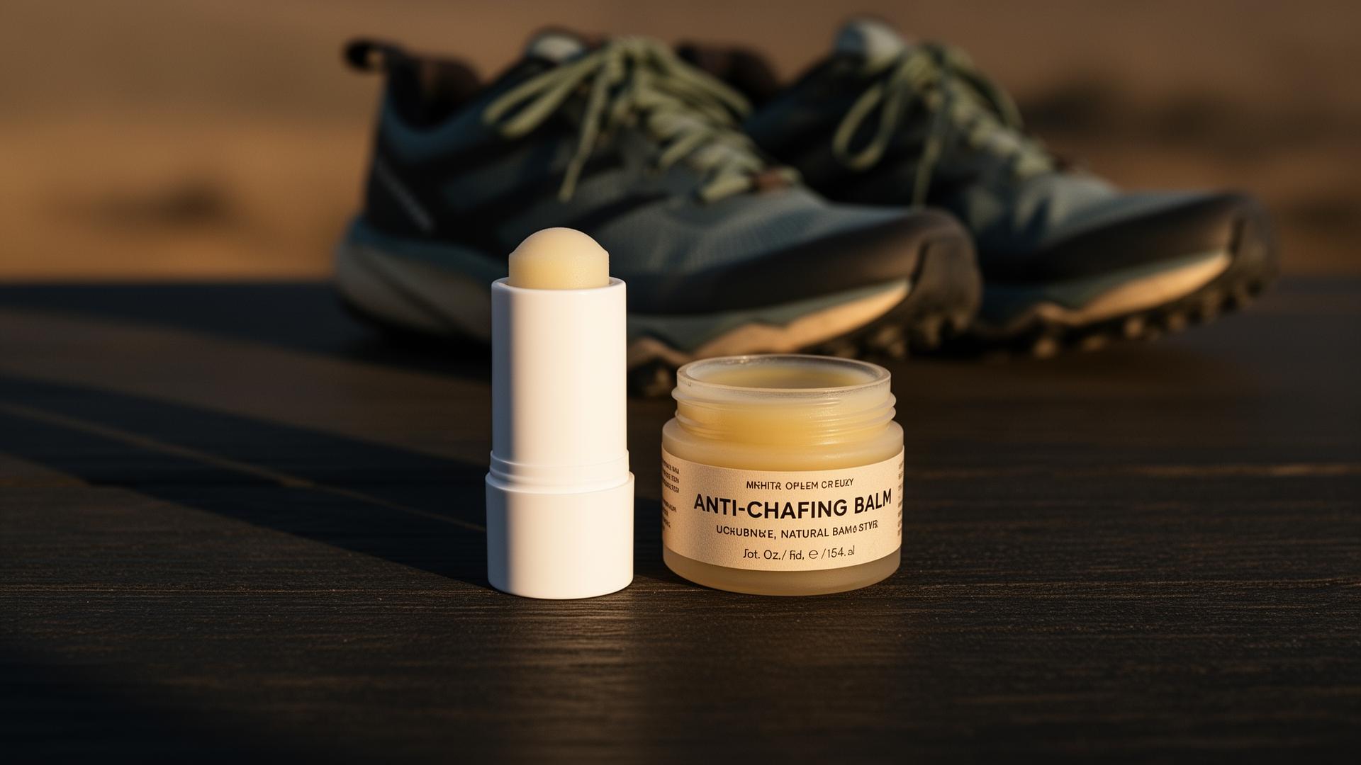 Two anti-chafing products compared side by side for ultra distance running